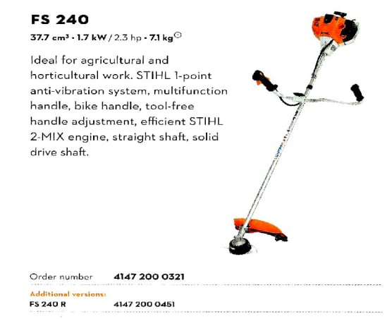 FS 240 Brush Cutter