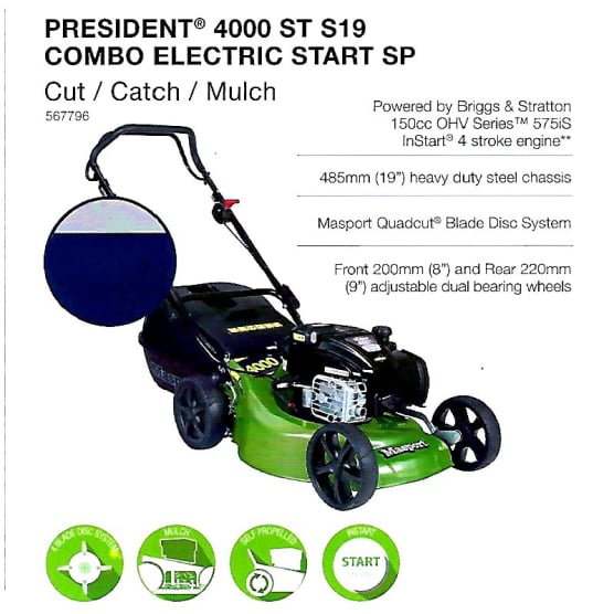 President 4000 ST 19 Mower