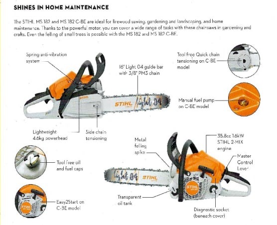 MS 182 Chainsaw