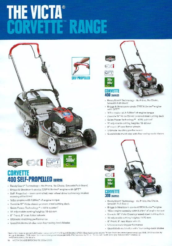 Victa Corvette 400 Range